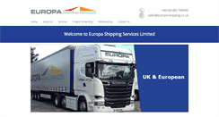 Desktop Screenshot of europa-shipping.co.uk